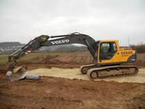 Volvo EC 180B LC am 19.02.2011 bei Wasserliesch