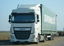 DAF Sattelzug  Duvenbeck  im Industriegebiet Silberberg Euskirchen - 16.02.2015