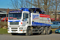 MAN TGA 26.430 Kanalreinigung am Bahnhof Euskirchen - 06.02.2015