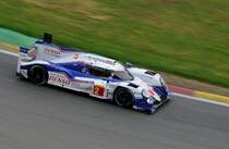 Mitzieher des LMP1 Toyota TS040 Hybrid, Nr.2 von Toyota Racing, Alex Wurz, Stéphane Sarrazin und Mike Conway erzielten Rang 5 bei FIA WEC 6h Spa Francorchamps qm 2.Mai 2015