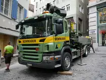 Scania P320 in der City von Zürich am 05.05.2015