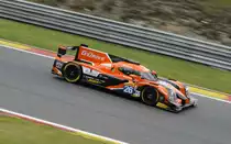 G-Drive / Oak Racing, LMP2 Ligier JS P2 (Nissan), Fahrer Roman RUSINOV, Julien CANAL, Sam BIRD,wurden nach langen Boxenaufendhalt 31. bei den FIA WEC 6h Spa-Francorchamps am 2.5.2015. Mitgezogen und schräg in Szene gesetzt um Dynamik auszudrücken!