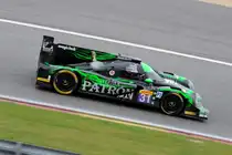 Extreme Speed Motorsports, mit dem LMP2 Nr.31, HPD ARX-04b (Honda). Fahrer: Ed Brown, Johannes Overbeek, Jon Fogarty erreichten den 23.Platz bei den FIA WEC 6h Spa-Francorchamps am 2.5.2015. Mitgezogen und schräg in Szene gesetzt um Dynamik auszudrücken!