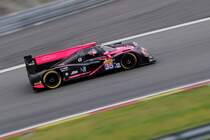 Oak Racing mit dem LMP2, Ligier JS P2 (Nissan) , Fahrer: Jacques Nicolet, 	 Jean-Marc Merlin, Erik Mariserreichten den 15.Platz bei den FIA WEC 6h Spa-Francorchamps am 2.5.2015. Mitgezogen und schräg in Szene gesetzt um Dynamik auszudrücken!