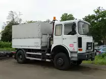 Ein alter MAN Schwerlast LKW am 16.05.15 bei den Bahnwelttagen in Darmstadt Kranichstein 