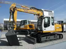 Liebherr R 313 Litronic auf einer Baumaschinenmesse in Bern am 18.03.2009