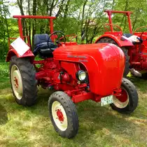 Porsche Standard steht glänzend bei der Oldtimerveranstaltung in Hainzell, Mai 2015