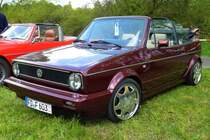 Golf Cabrio besucht die 13. Oldieveranstaltung in Hainzell, Mai 2015