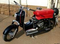 Suburbanette, Zndapp baute von 1953-55 diesen Roller fr den US-amerikanischen Markt, insgesamt nur 370 Stck, 1-Zyl.Motor mit 150ccm und 8PS, Oldierama Lrrach, Mrz 2015