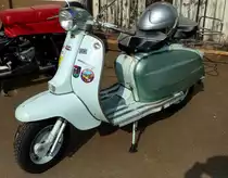 Lambretta CC125, die Firma baute von 1946-71 Motorroller und war neben Vespa der gr��te italienische Hersteller, Oldierama L�rrach, M�rz 2015