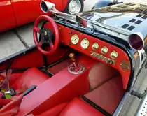 Caterham, Blick in den Innenraum des englischen Sportwagens, Oldierama L�rrach, M�rz 2015