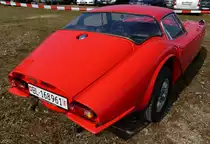 Marcos, Heckansicht des britischen Sportwagens, Oldierama L�rrach, M�rz 2015