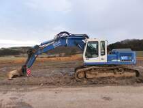 Liebherr R 904 HDSL Litronic bei Junglinster (Lux.) am 27.02.2010