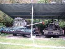 M�hdrescher E512+ E175 im Au�enbereich des Landwirtschaftsmuseum Blankenhain