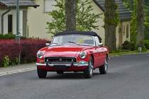 . MG B Cabrio, aufgenommen am 24.05.2013 whrend einer Oldtimer Rundfahrt auf Luxemburgs Straen.
