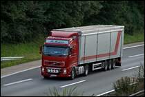 Volvo FH12 480PS bei L�denscheid. (26.09.2008)
