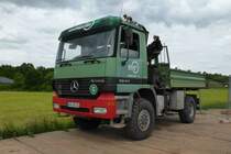 MB Actros 1840 der Firma  Bohlen&Doyen  steht auf einer Baustelle in 36100 Petersberg-Marbach im Mai 2015
