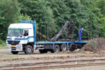 Mercedes LKW gesehen am Bahnhof Haltern am See 27.5.2015