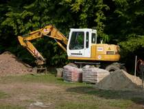 Liebherr 310 abgestellt im Fr�nkischen Freilandmuseum in 97650 Fladungen am 28.09.2008