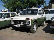 Gelndewagen Lada Niva WAS 2121 der Deutschen Volkspolizei (VP), Museumsfest Beuster 27.07.2008