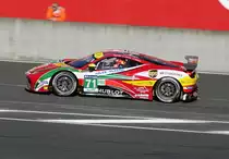 #71 beim der 82. Auflage, des 24h Rennen von Le Mans. Team  AF Corse auf Ferrari 458 Italia GT2 ,Fahrer: Davide Rigon (Italien), Pierre Kaffer (Deutschland) und aus Monaco Olivier Beretta