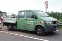 VW T5 von  Bohlen & Doyen  steht auf einer Baustelle bei 36100 Petersberg-Marbach, Juni 2015