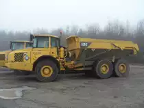 Volvo A 30D auf der Autobahnbaustelle der A7 in Luxembourg am 25.01.2009