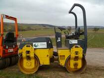 Bomag BW 125 ADH eingesetzt beim Neubau der L138 zwischen Krettnach und Oberemmel (06.04.2013)