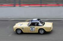 Mutschler-Markovac auf Triumph TR 4. Mitzieher beim FHR Langstreckencup - Rennen beim ADAC Spa Race Festival am 20.07.2014