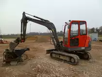 Volvo EC 45 am 13.11.2011 in der Nähe von Trier-Föhren