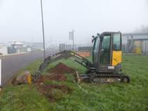 Volvo ECR 25D bei Saarburg am 23.11.2014