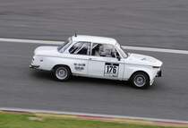 BMW 2002 Ti, Fahrer: von Hauswolff-Wramell. Mitzieher beim FHR Langstreckencup - Rennen beim ADAC Spa Race Festival am 20.07.2014