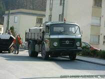 Dieser Berna wird heute noch zum Heiss-Bitumentransport in der Region Luzern eingesetzt.