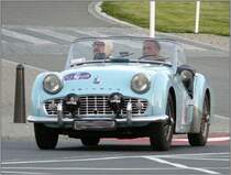 Triumph aufgenommen bei einer Oldtimer Rundfahrt. 30.08.2008