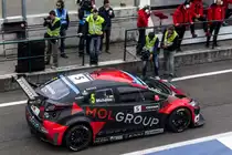 Honda Civic WTCC (N. Michelisz), fotografiert am 03.05.2015 vom Hungaroring Paddock Terasse.