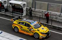 Lada Vesta WTCC (M. Kozlovskiy), fotografiert am 03.05.2015 auf dem Hungaroring.