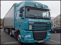 DAF XF Sattelzug in Bergen am 18.11.2013