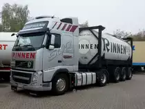 VOLVO FH 500 EEV Spedition Kempmann RINNEN mit 20ft Tankcontainer Rinnen Moers 06,10,2013