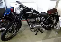 Hoffmann MJK125, Baujahr 1952, 125ccm-ILO-Motor, 5PS, Vmax.88Km/h, Museum Fichtelberg, Aug.2014