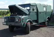 Hanomag AL 28 (ehemaliges Dienstfahrzeug des BGS), gesehen beim Ortsjubiläum von Eiterfeld-Großentaft im Juni 2015