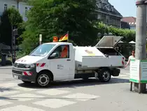 Ein VW Transporter der Stadt Heidelberg am 03.07.15 am Bismacrkplatz 