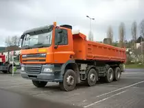 DAF CF 85 410 am 06.04.2008 auf einem Parkplatz in Ettelbruck (Lux.)