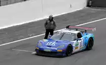 Noch 2 Minuten für  Corvette Z06.R GT3, RWT RacingTeam in der Startaufstellung bis zum Start des ADAC GT Master am 20.6.2015 in Spa Francorchapms. Colorkey, 