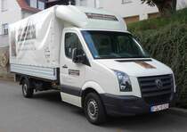 VW Crafter der Schreinerei Sauerbier, gesehen beim Ortsjubiläum von Eiterfeld-Großentaft im Juni 2015