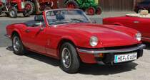 Triumph Spitfire 1500, gesehen beim Ortsjubiläum von Eiterfeld-Großentaft im Juni 2015