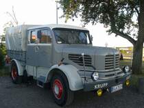 Krupp 701 Zugmaschine gesehen am 09.07.2015 Raststaette Woernitz an der A7.