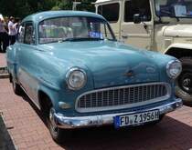 Opel Olympia konnte bei der Oldtimerausstellung in Hilders bewundert werden, Juni 2015 