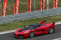 Ferrari FXX-K auf dem Hungaroring am 28.06.2015. Erstes öffentliches Rennen vor dem Public (Ferrari Racing Days 2015)