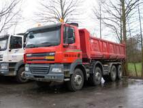 DAF CF 85 410 am 04.04.2010 auf einem Parkplatz in Bettembourg (Lux.)