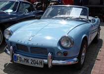Triumph Spitfire MK 2, gesehen bei der Oldtimerausstellung der  Alten Zylinder  Hilders im Juni 2015